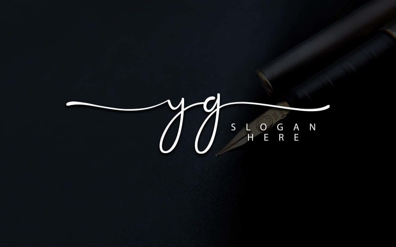 Fotografía creativa Diseño de logotipo de letra YG