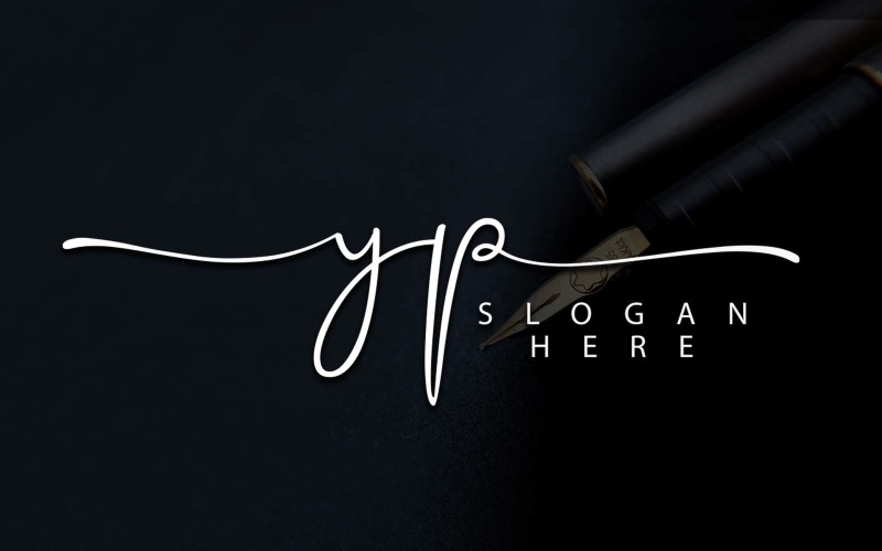 Fotografía creativa Diseño de logotipo de letra YP