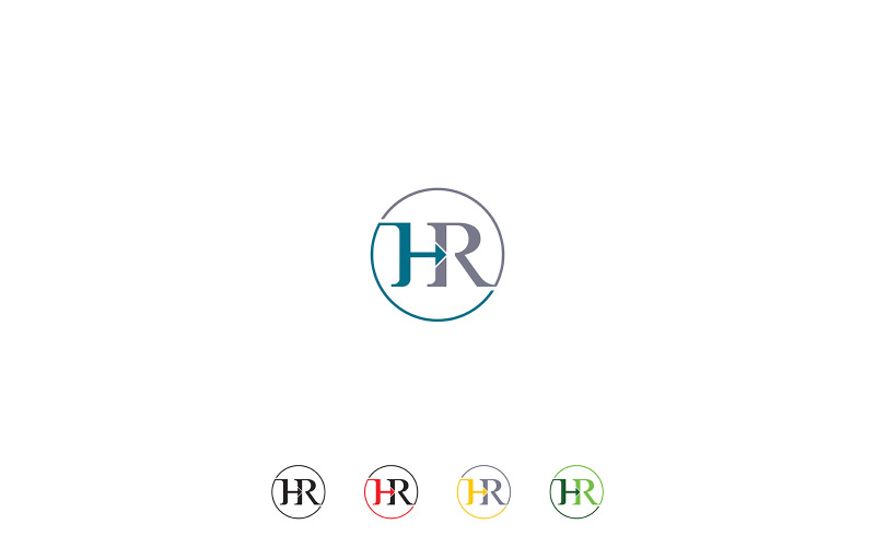 HR logo concept vector sjabloon