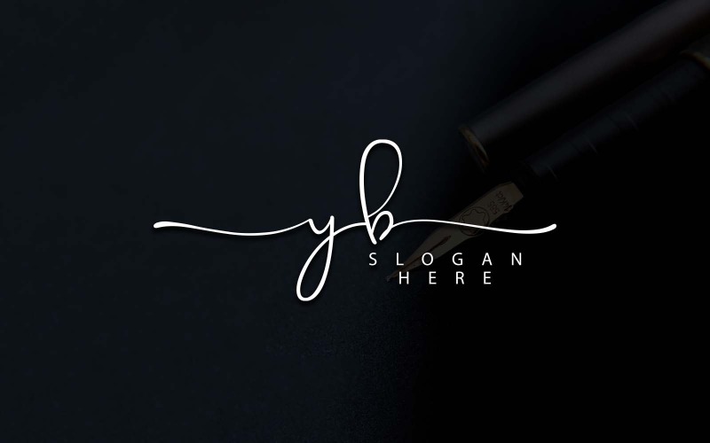 Kreativ fotografi YB Letter Logo Design