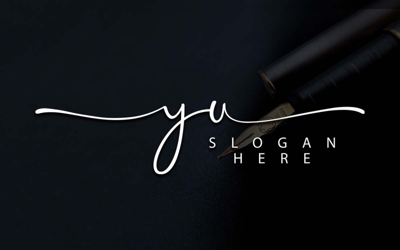Kreativ fotografi YU Letter Logo Design