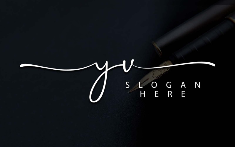 Kreativ fotografi YV Letter Logo Design
