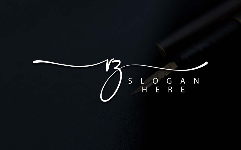 Kreativní fotografie RZ Letter Logo Design