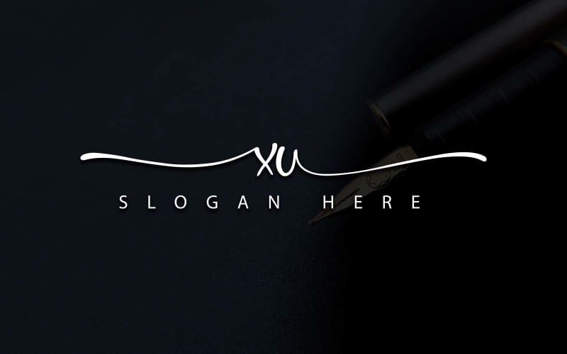 Kreativní fotografie XU Letter Logo Design