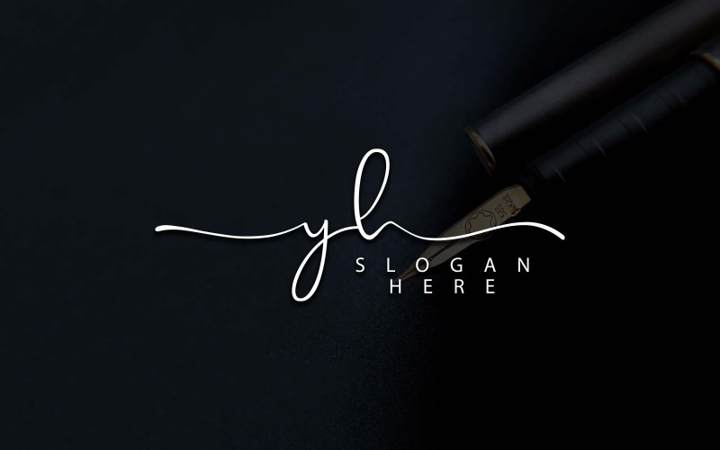 Kreativní fotografie YH Letter Logo Design
