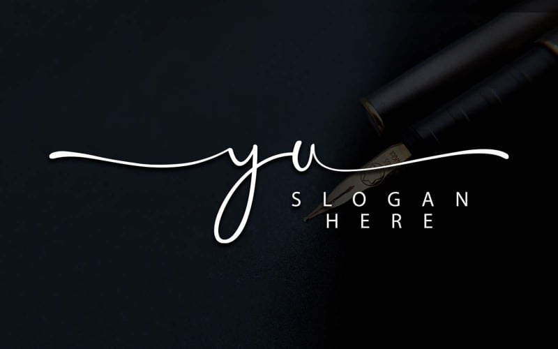 Kreativní fotografie YU Letter Logo Design