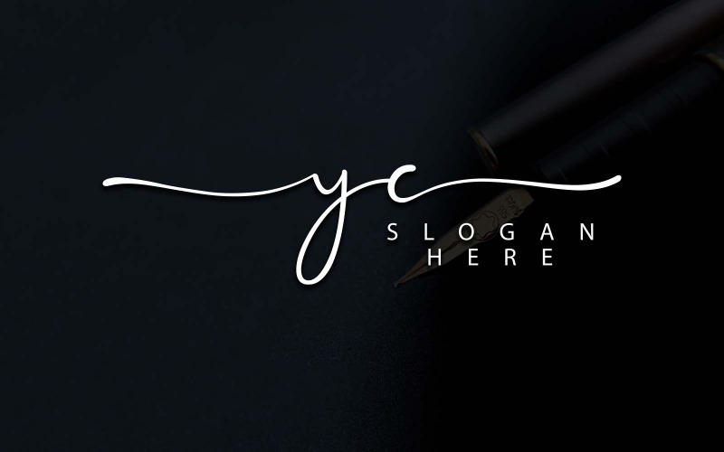 Kreatywna fotografia YC Letter Logo Design