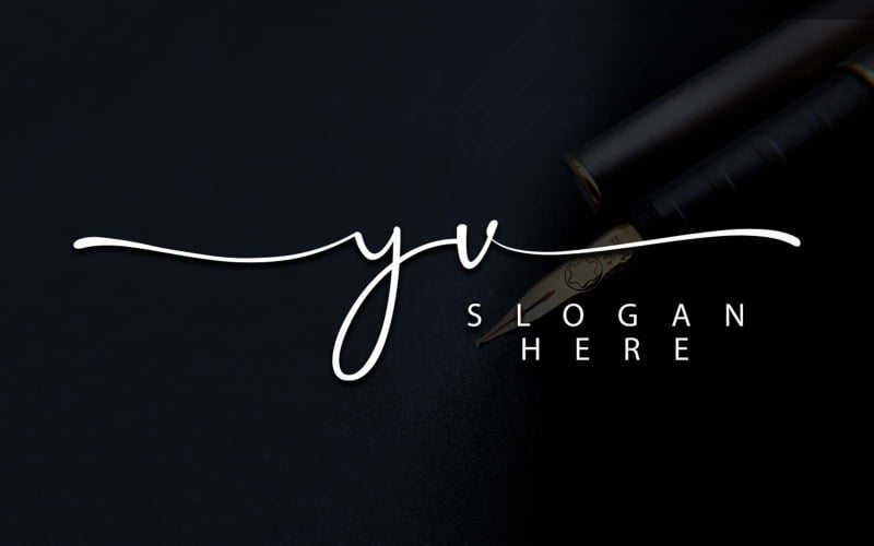 Kreatywna fotografia YV Letter Logo Design