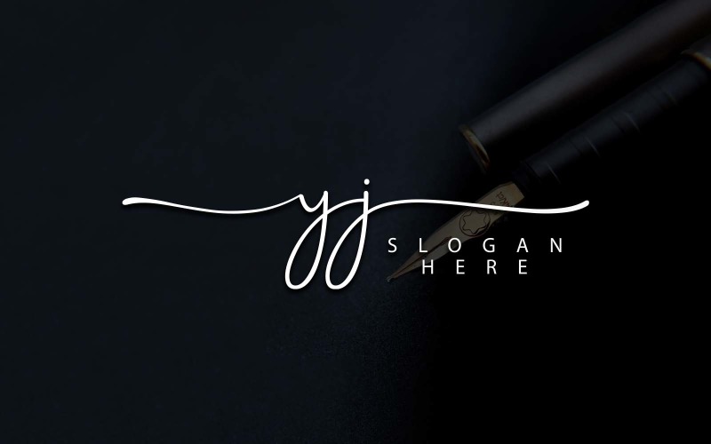 Photographie créative Création de logo avec lettre YJ