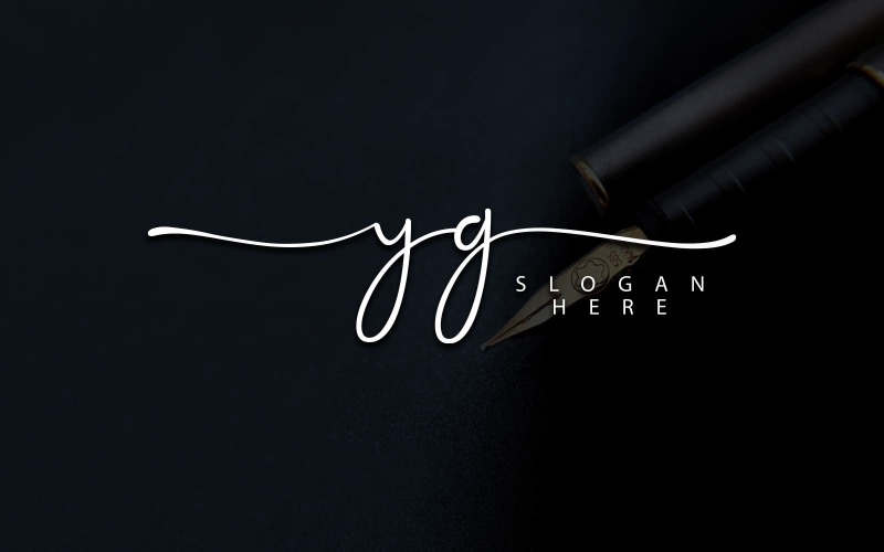 Photographie créative Création de logo de lettre YG