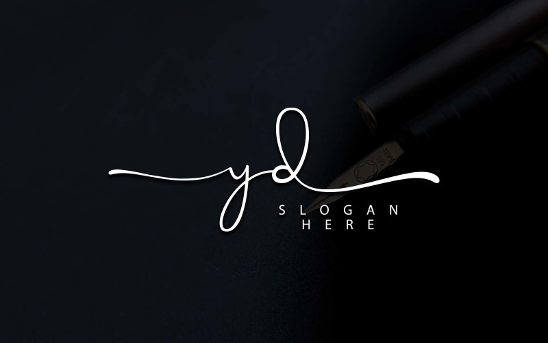 Projektowanie logo kreatywnej fotografii YD Letter