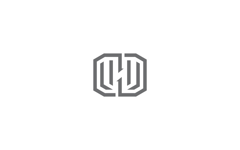 H brief logo ontwerp vector sjabloon