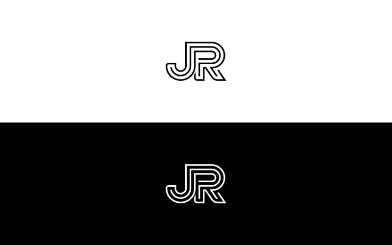 Letter rj or n logo