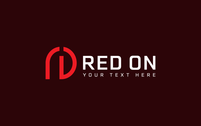 Création de logo vectoriel monogramme rouge, logo monogramme