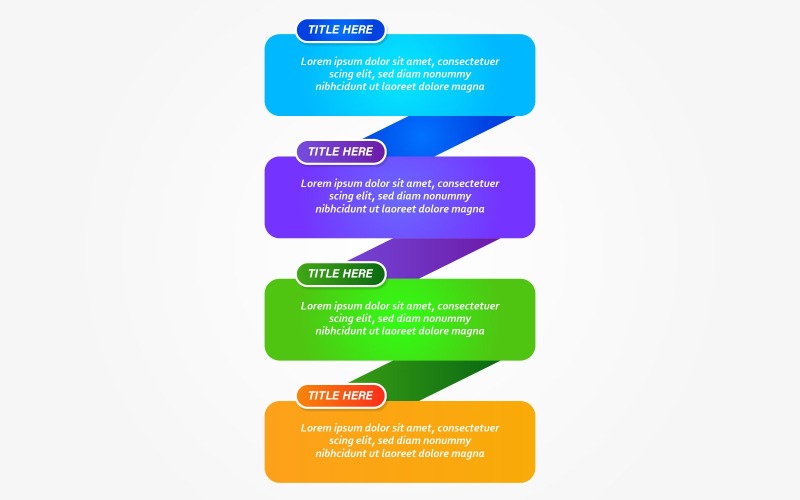 Creative Timeline infographic design with options elements.