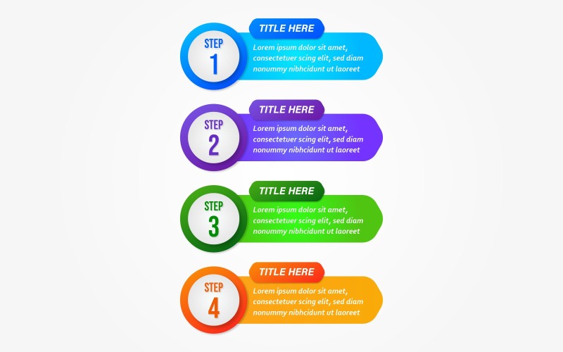 Modernes Timeline-Infografik-Design mit Optionselementschema.