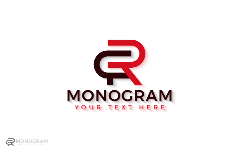 Monogram logotyp presentation, monogram logotyp, logo design