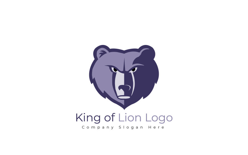 Szablon logo króla lwa