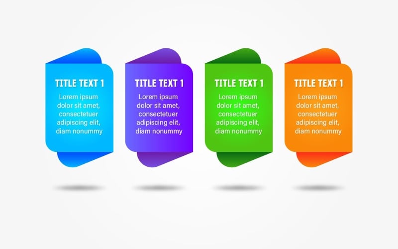 Modello di progettazione dello schema degli elementi di progettazione infografica moderna Timeline