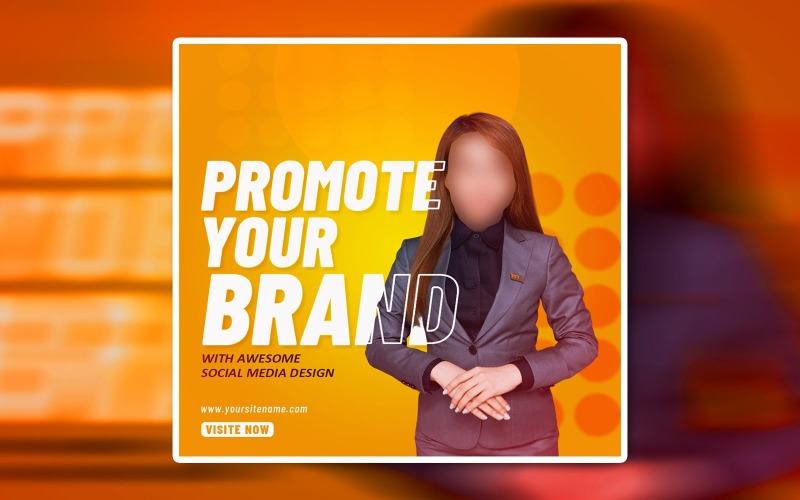 Creative Brand Promotion Banner för reklamannonser på sociala medier