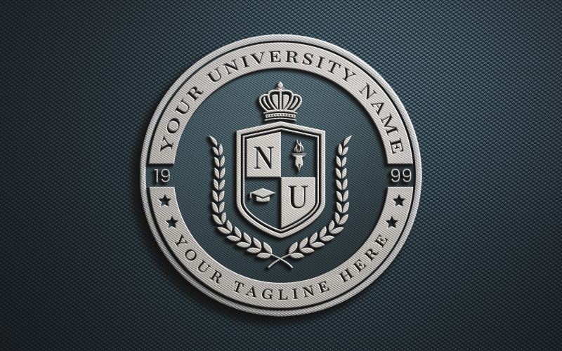 Éducation - Modèle de logo emblème de l'école, du collège et de l'université