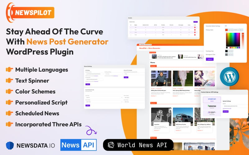 NewsPilot AI - Automatic News Post Generator WordPress-plugin