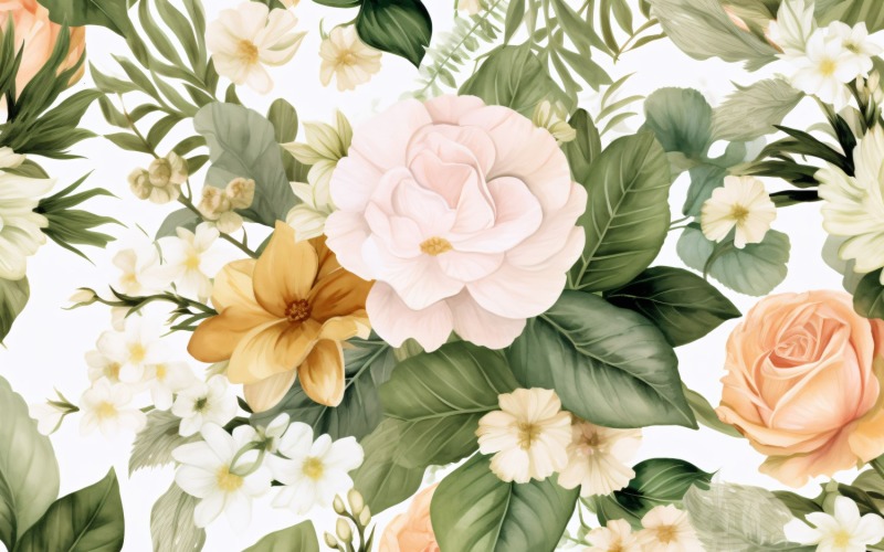 Watercolor Floral Background 31 #362732 - TemplateMonster