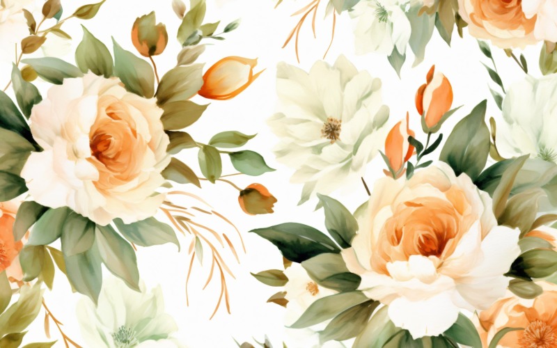 Watercolor Floral Background 39