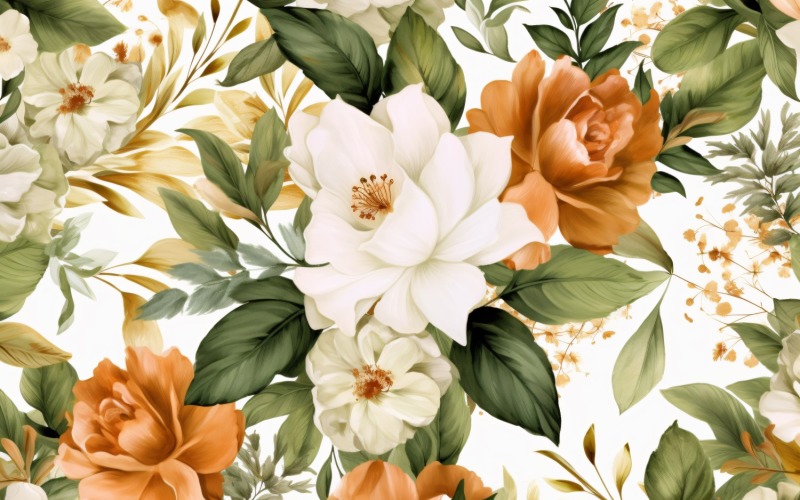 Akvarel květinové pozadí 96