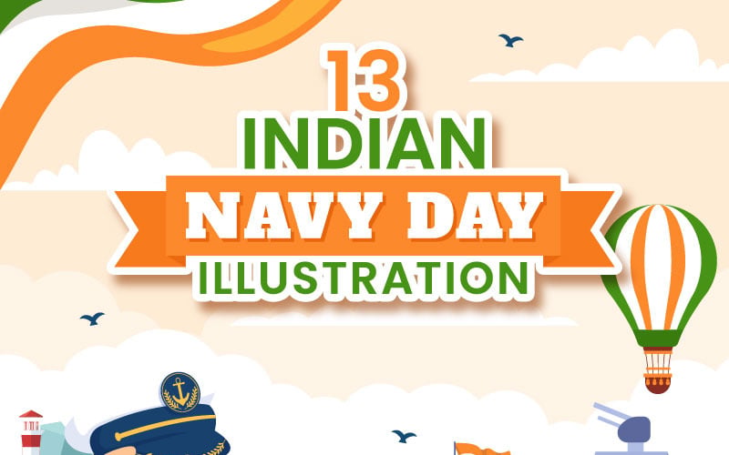 13 Ilustración del Día de la Armada de la India