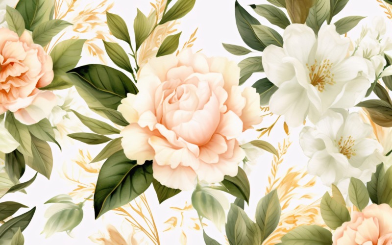 Watercolor Floral Background 180 #362996 - TemplateMonster