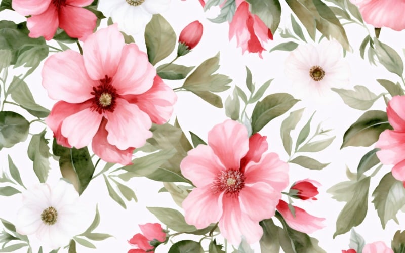 Watercolor Floral Background 244 #363093 - TemplateMonster