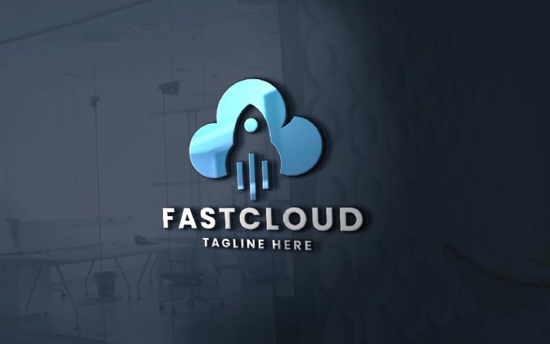 Брендинговый логотип Fast Cloud Pro