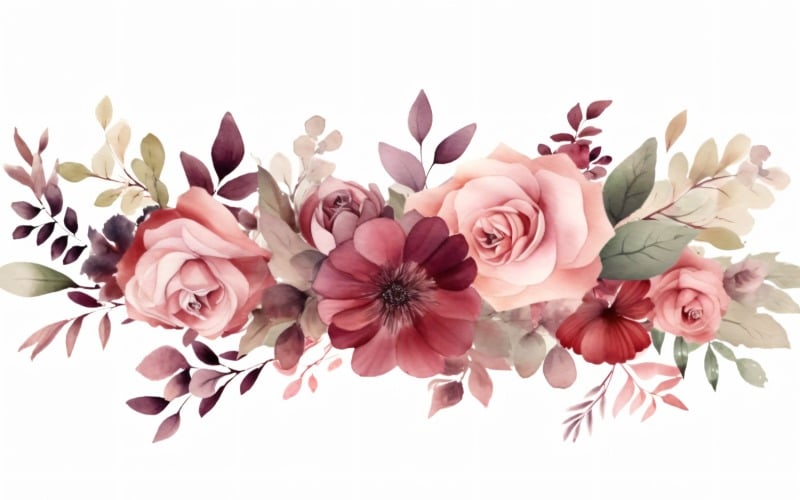 Watercolor Floral Background 293