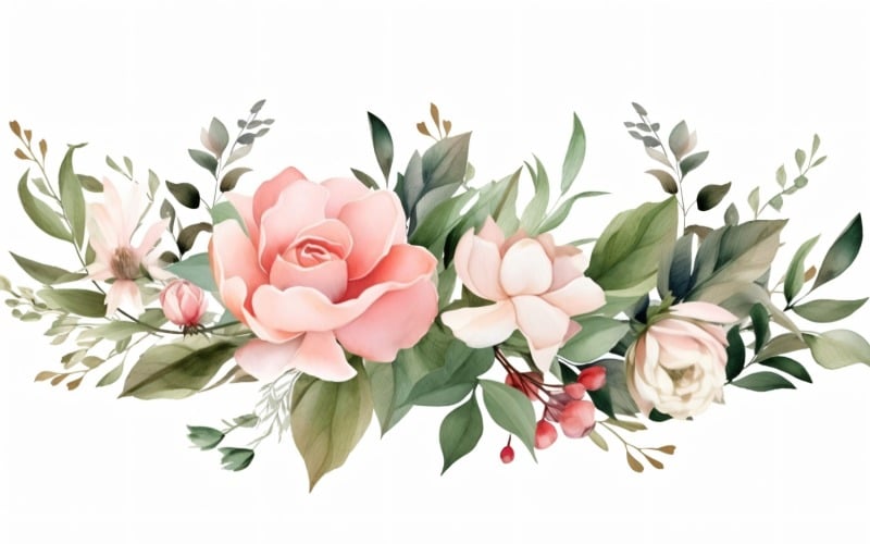 Watercolor Floral Background 297 #363152 - TemplateMonster