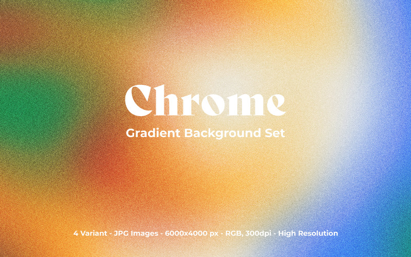 Chrome-Hintergrundset mit Farbverlauf