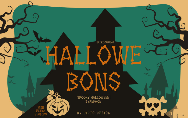 Hallowebons - моторошний шрифт