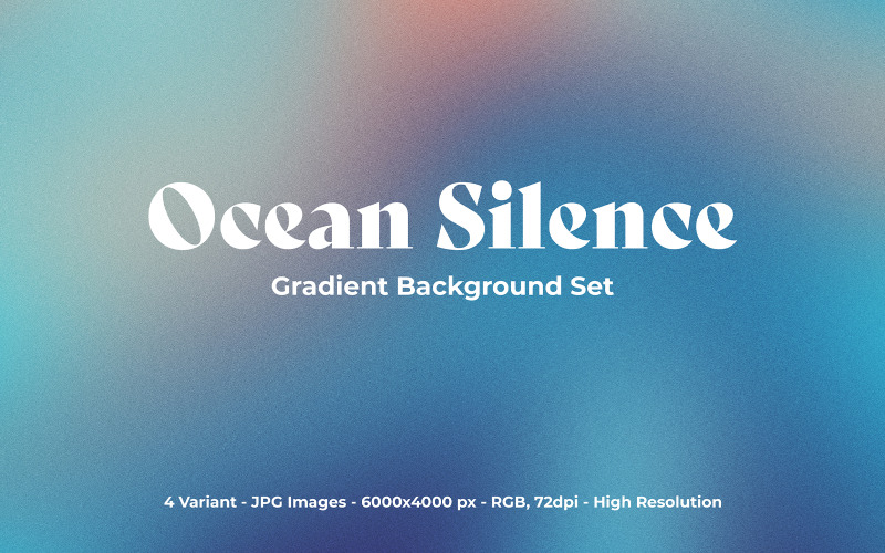 Ocean Silence Gradient Bakgrundsuppsättning