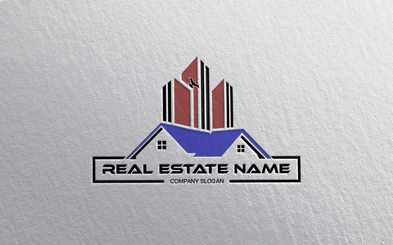Modello di logo immobiliare-Logo di costruzione-Design del logo della proprietà...20
