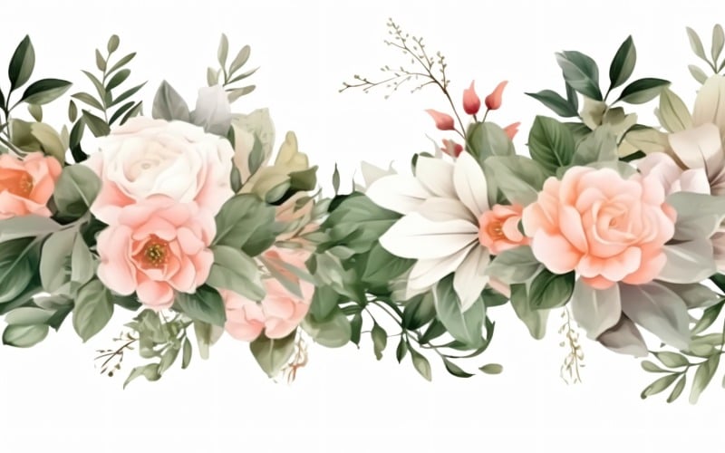 Watercolor Floral Background 357