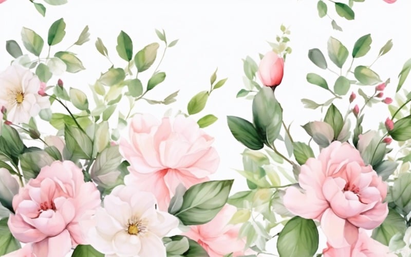 Watercolor Floral Background 389 #363587 - TemplateMonster