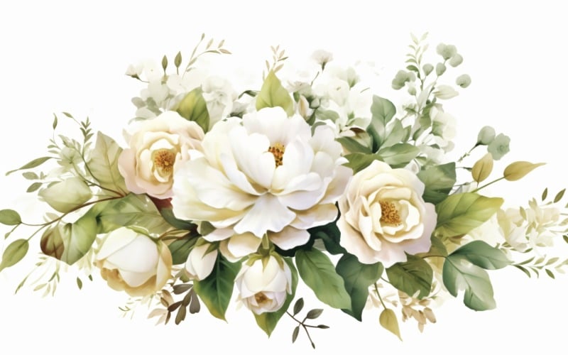 Aquarellblumen Hintergrund 436