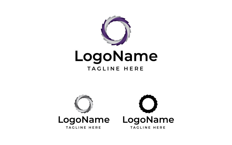 3d logó, kör logó, fűrészlap logó, asztalos logó, dinamikus logó, technikai logó, techno, kommunikáció