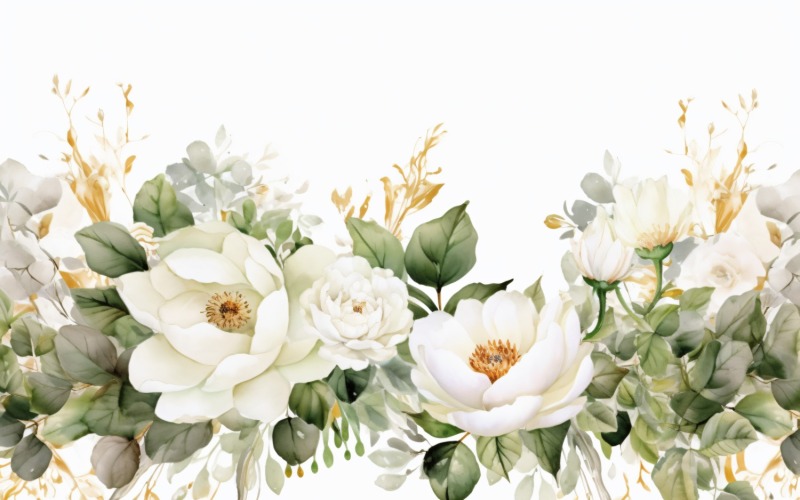 Fondo de flores de acuarela 447