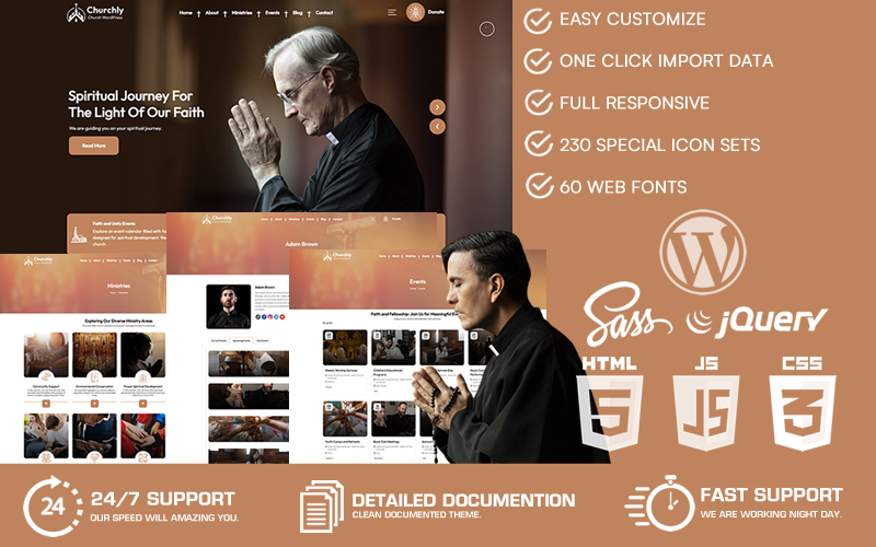 Churchly - Egyházi WordPress téma