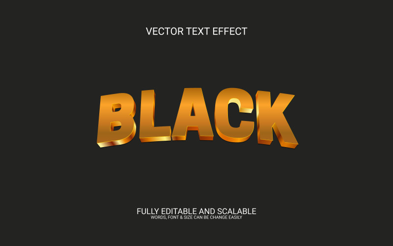 Чорний редаговані векторні EPS текстовий ефект шаблон оформлення