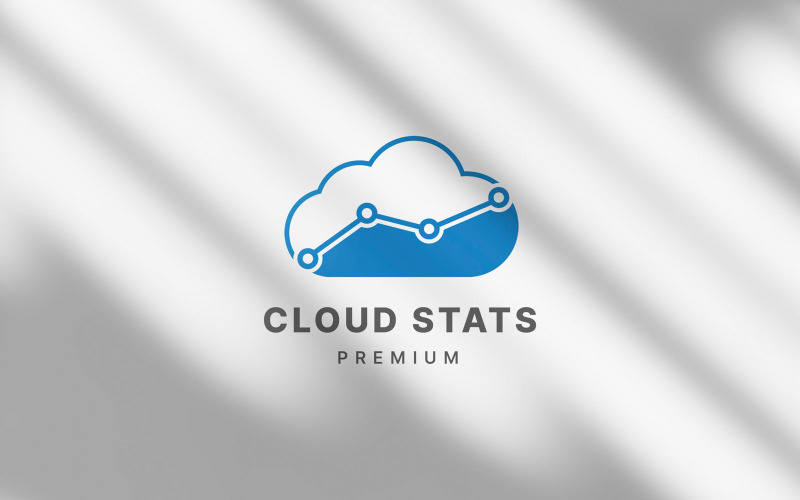 Cloud-Metrik- und Statistik-Logo-Design-Vorlage – LGV 13