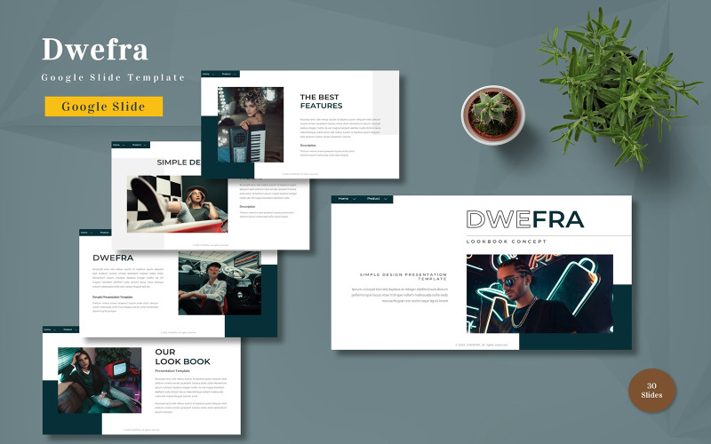 Dwefra – Google Slide-Vorlage