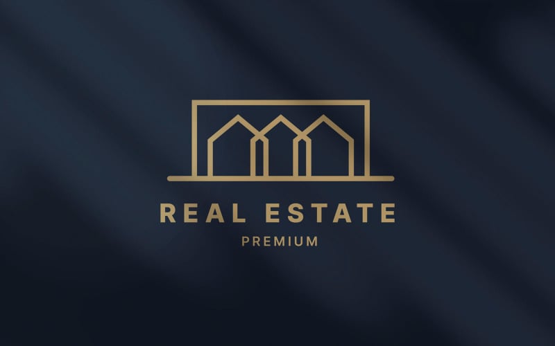 Immobilier De Luxe Avec Création De Logo Line Art - LGV 20