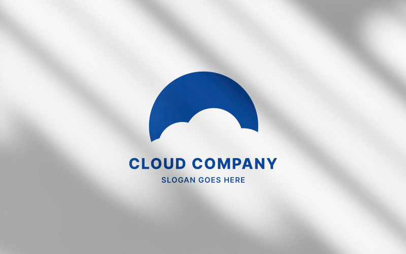 Modèle de conception vectorielle de logo cloud - LGV 12